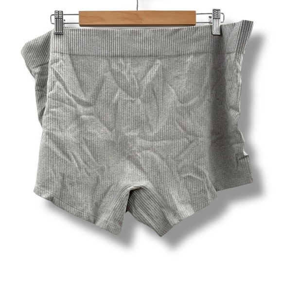 Torrid Ribbed Lounge Shorts Women's 4X Gray High Rise Stretch Casual - Picture 2 of 6